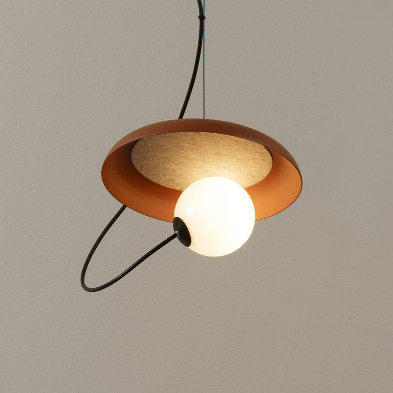 Iron Plate Moon Pendant Light